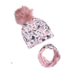 WINTER SET LASTRICO VIOLET WITH POMPOM