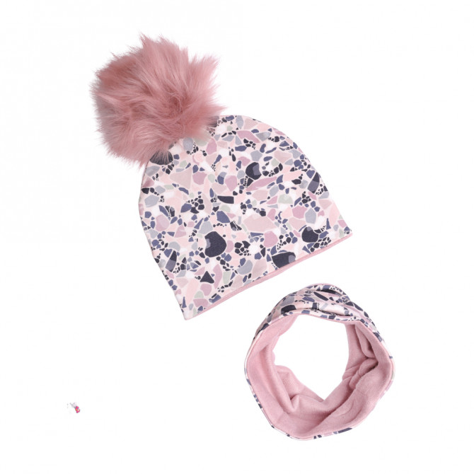 WINTER SET LASTRICO VIOLET WITH POMPOM