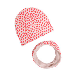 WINTER SET BEANIE WITH RED LIPSTICK