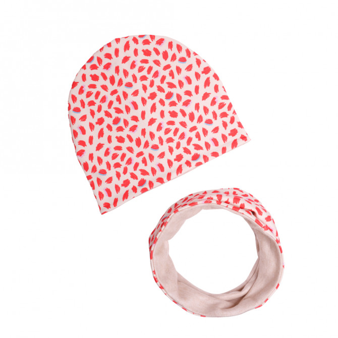 WINTER SET BEANIE WITH RED LIPSTICK