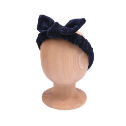URSULKA HEADBAND VELVET NAVY