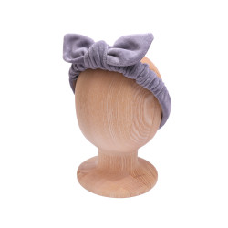 URSULKA HEADBAND VELVET GREY