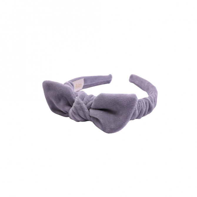 URSULKA HEADBAND VELVET GREY