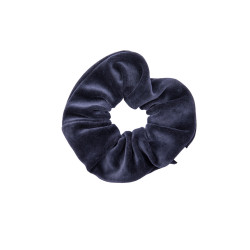 SCRUNCHIE VELVET DARK GREY