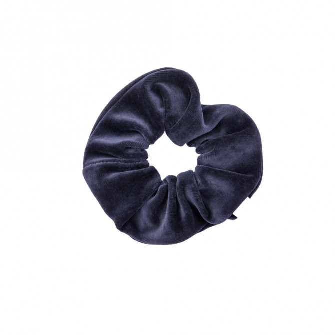 SCRUNCHIE VELVET DARK GREY