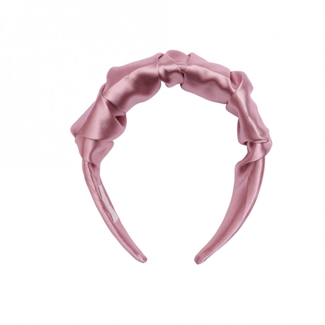 RIPPLE HEADBAND SATIN POWDER