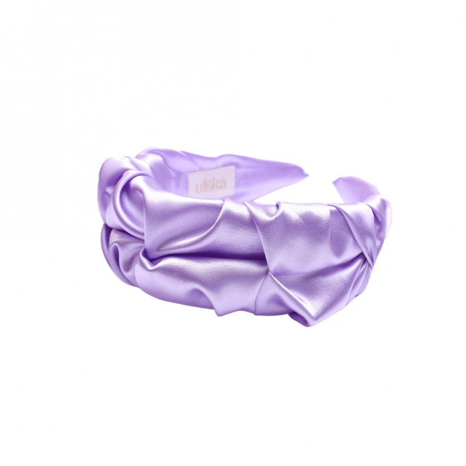 RIPPLE HEADBAND SATIN POWDER