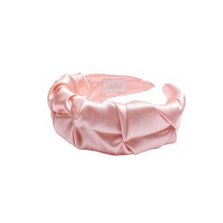RIPPLE HEADBAND SATIN ROSE