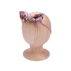 KNOT BABY HEADBAND VELVET GREY