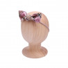 KNOT BABY HEADBAND BEIGE CHECK