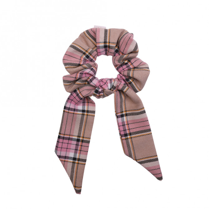 FROTKA ZE WSTĄŻKĄ BEIGE CHECK