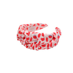 RIPPLE HEADBAND red lipstick