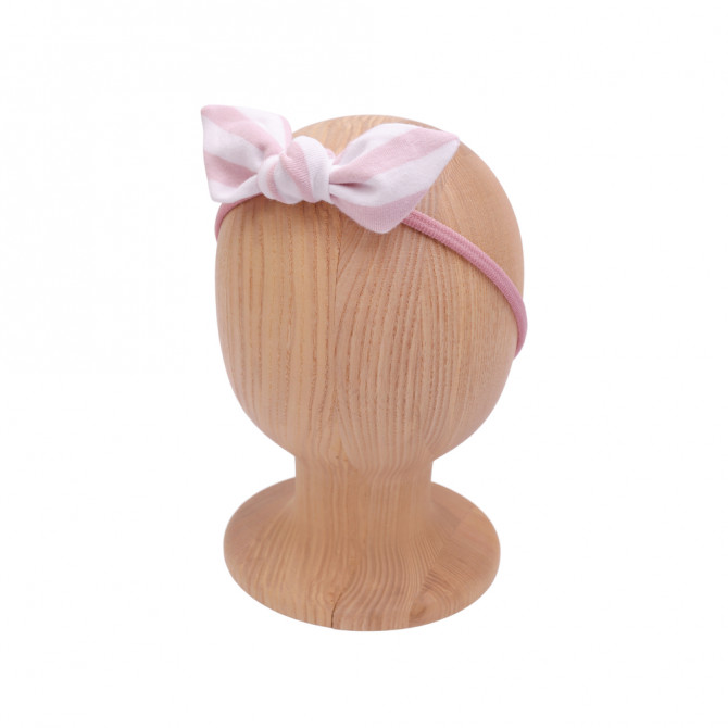 Bow Headband POWDER STRIPES