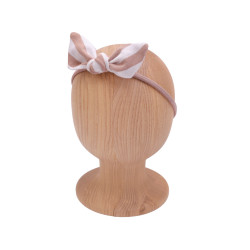 Bow Headband NUDE STRIPES