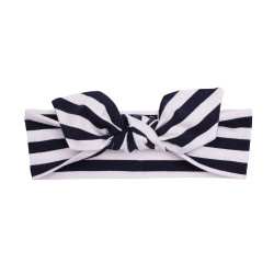 girl headband Navy Stripes