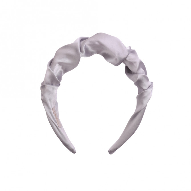 RIPPLE HEADBAND SATYNOWA SILVER