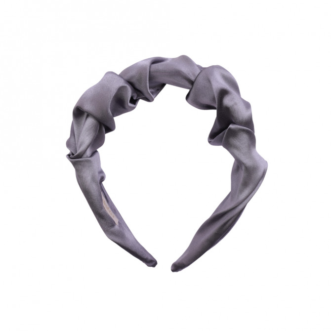 RIPPLE HEADBAND SATYNOWA METALLIC