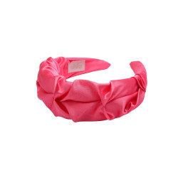 RIPPLE HEADBAND SATYNOWA RASPBERRY