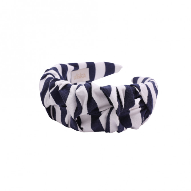 RIPPLE HEADBAND NAVY STRIPES