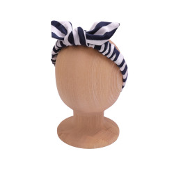 URSULKA HEADBAND NAVY STRIPES