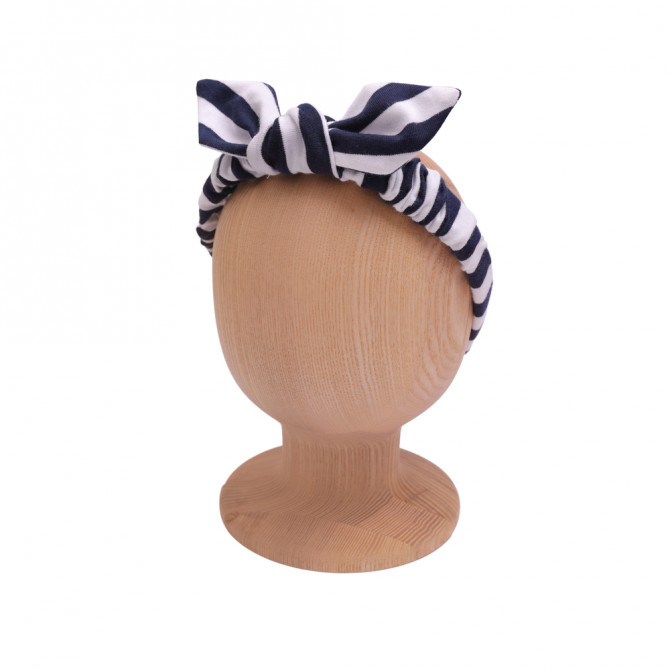 URSULKA HEADBAND NAVY STRIPES