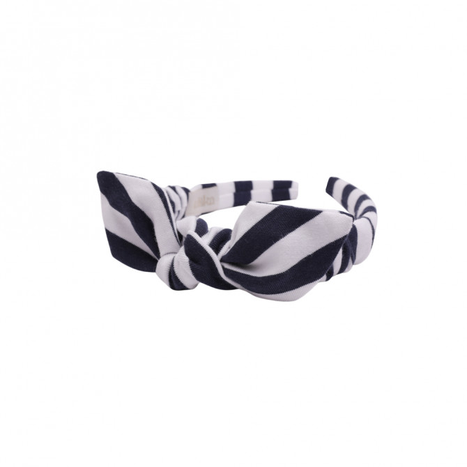 URSULKA HEADBAND NAVY STRIPES