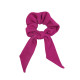 SCRUNCHIE WITH TAIL FUCHSIA LINE
