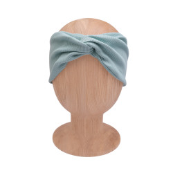 TWIST HEADBAND AQUA LINE