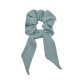 SCRUNCHIE WITH TAIL AQUA LINE