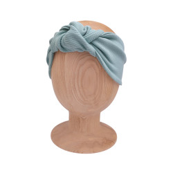 KNOT HEADBAND AQUA LINE