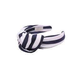 LOOP HEADBAND NAVY STRIPES