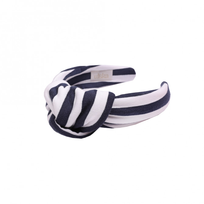 LOOP HEADBAND NAVY STRIPES