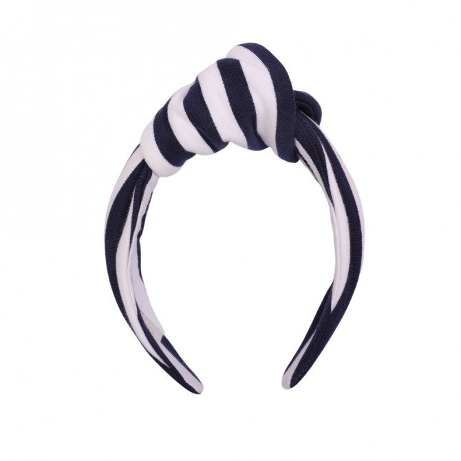 LOOP HEADBAND NAVY STRIPES