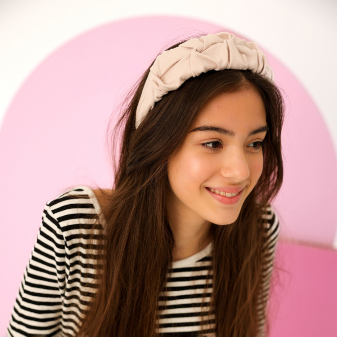 RIPPLE HEADBAND SAND