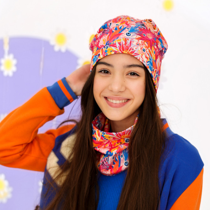 GIRL BEANIE WITH TUB PARADISO