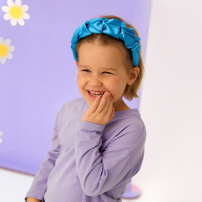 RIPPLE HEADBAND SATYNOWA SKY