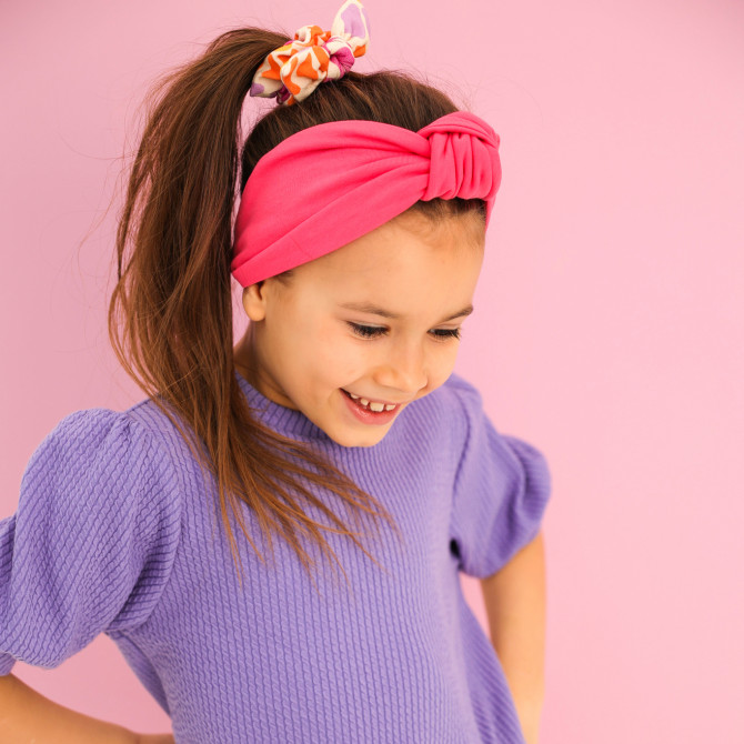 KNOT HEADBAND ROSPBERRY