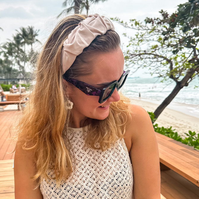 RIPPLE HEADBAND SAND
