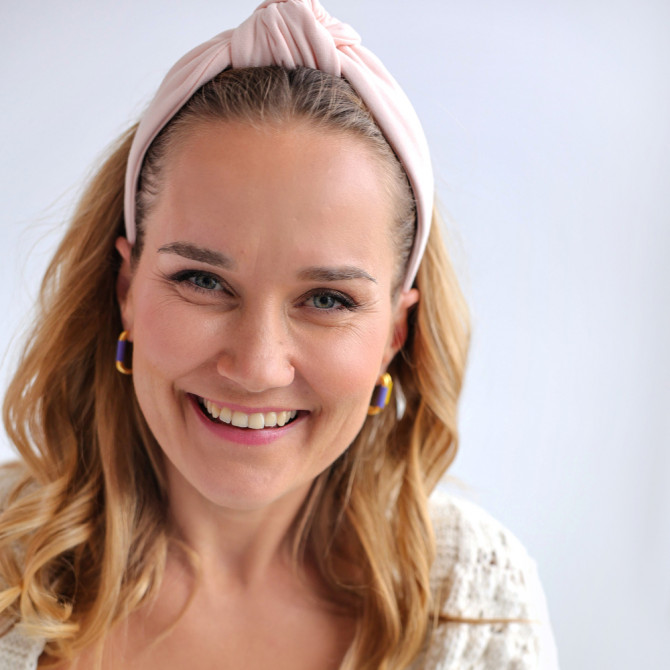 LOOP HEADBAND LIGHT PEACH