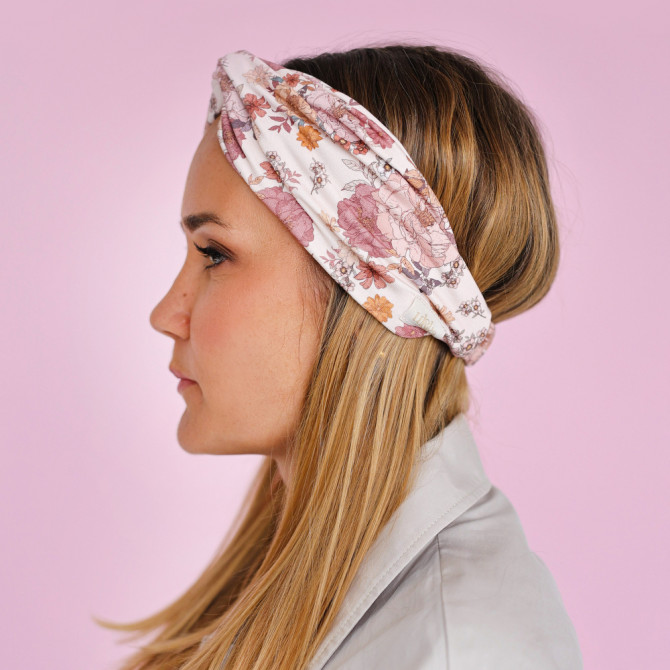 TWIST HEADBAND HERBAL GARDEN