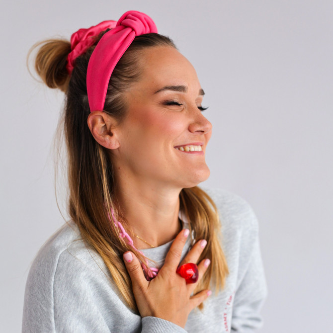 LOOP HEADBAND RASPBERRY