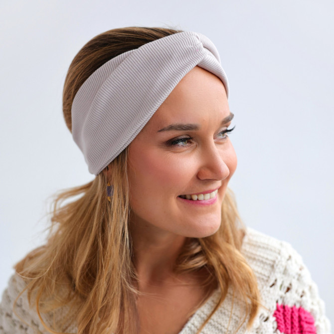 TWIST HEADBAND SAND LINE