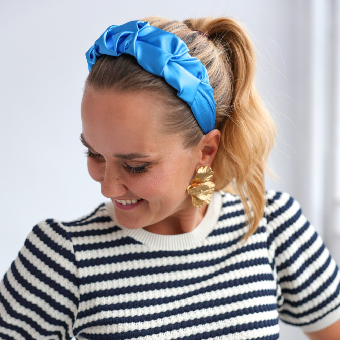 RIPPLE HEADBAND SATYNOWA SKY
