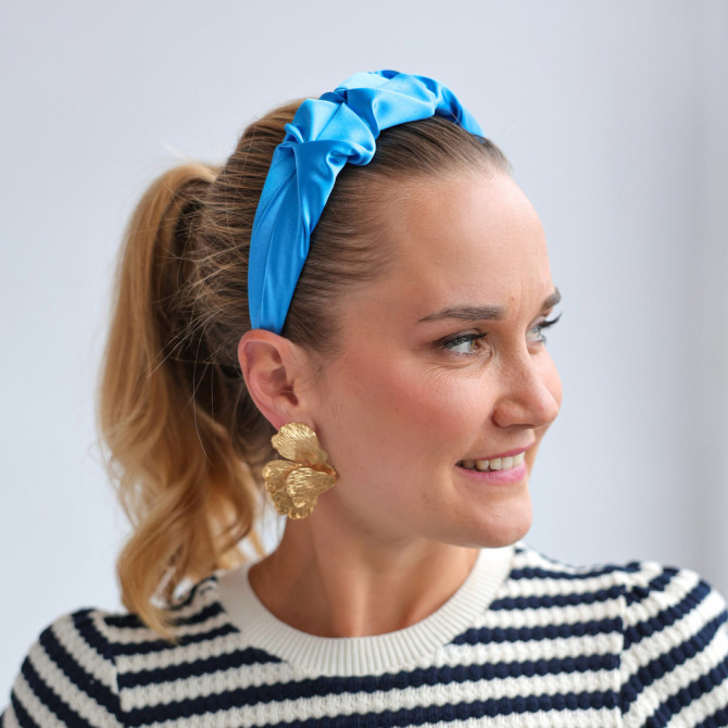 RIPPLE HEADBAND SATYNOWA SKY