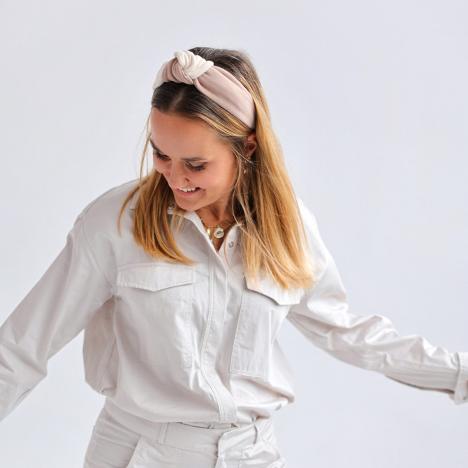 LOOP HEADBAND BEIGE MIX
