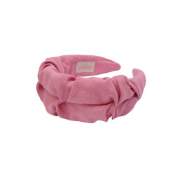 RIPPLE HEADBAND PINK LINEN