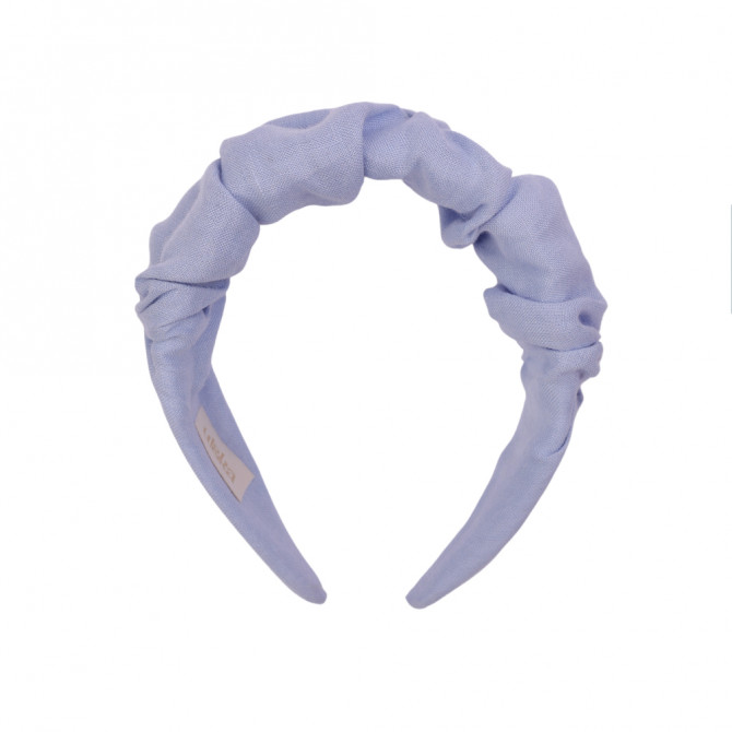 RIPPLE HEADBAND BLUE LINEN