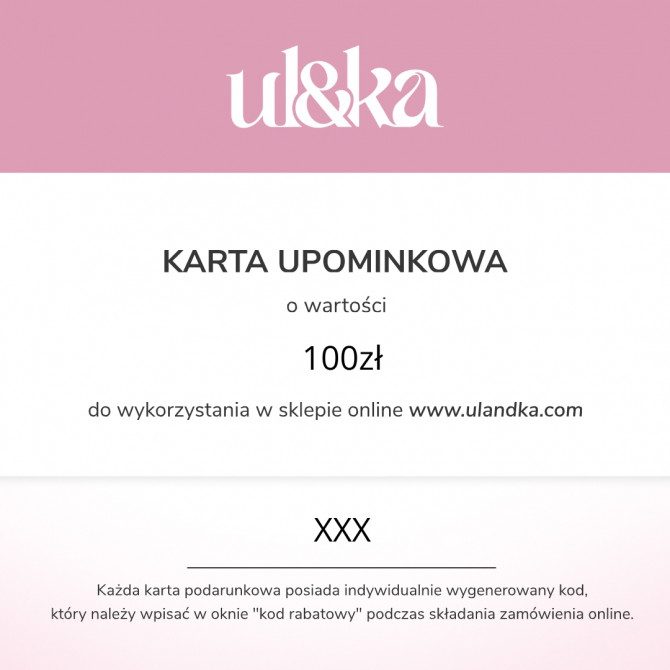 KARTA UPOMINKOWA