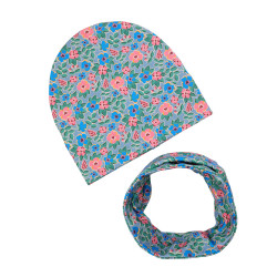 GIRL BEANIE WITH TUB LUCY BLUE