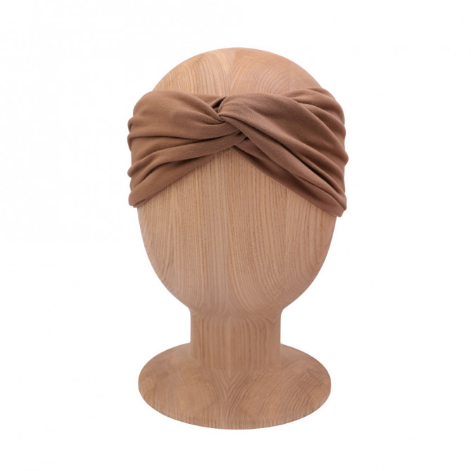 TWIST HEADBAND CAMEL